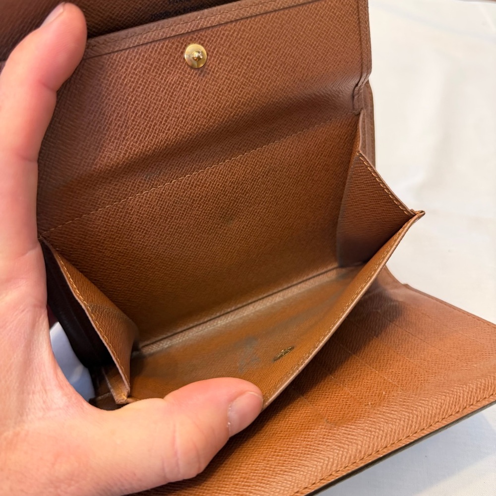 Louis Vuitton Monogram Porte Monnaie Billets Viennois‎ Wallet Coin Purse Vintage - Picture 8 of 10